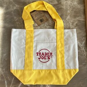 Trader Joe’s mini canvas tote bag
